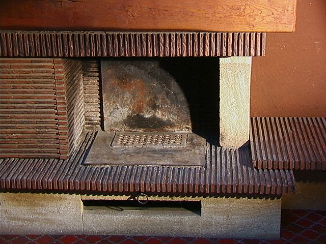 Offener Le Droff Kamin mit Turboflamm